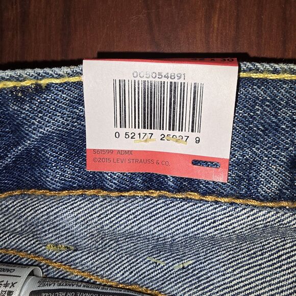 Levis 505 Jeans New Mens Regular Fit Straight Leg 42×30 (C47) - Picture 3 of 8